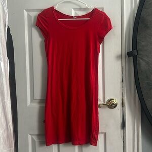 H&M Red T-Shirt Dress M